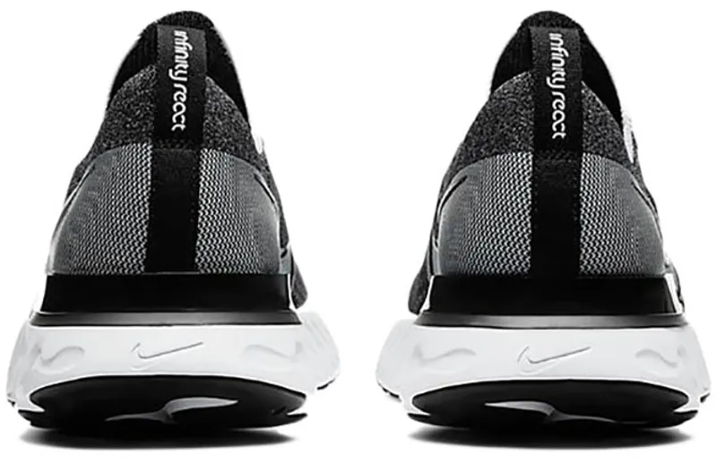 Nike Men's React Infinity Run Flyknit Black/White-4